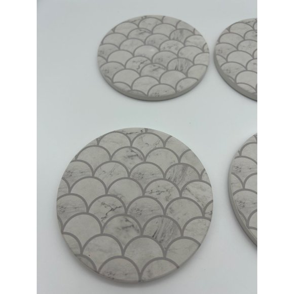 Stone Coasters with Holder - 6 coasters - NIB - Picture 7 of 7
